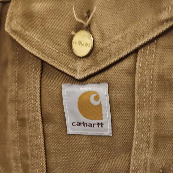 Vintage Carhartt Blanket Lined Duck Jacket J38BRN Size 40 USA  Brown Chore Coat - Picture 8 of 15